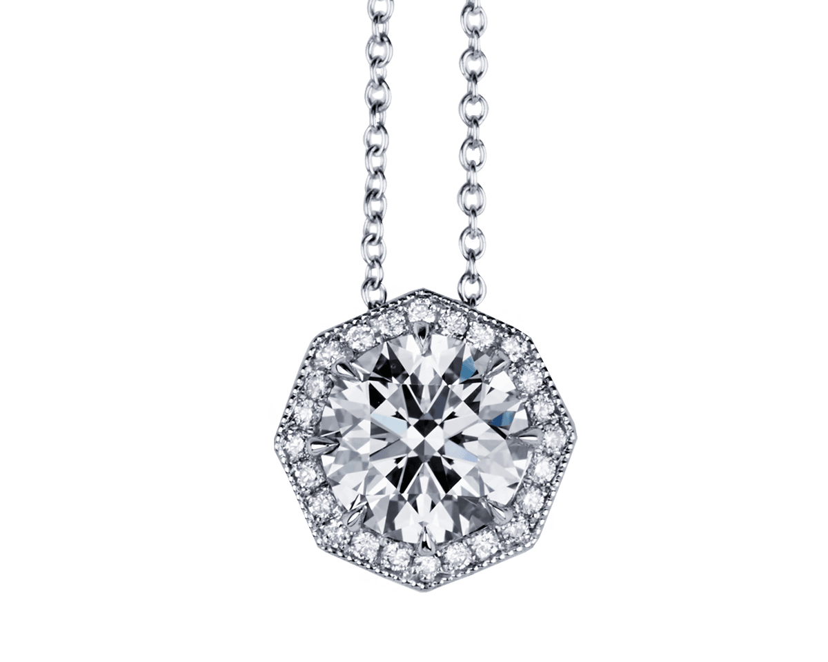 Octagonal Halo Pendant
